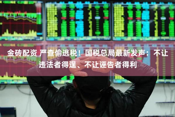 金砖配资 严查偷逃税！国税总局最新发声：不让违法者得逞、不让诬告者得利
